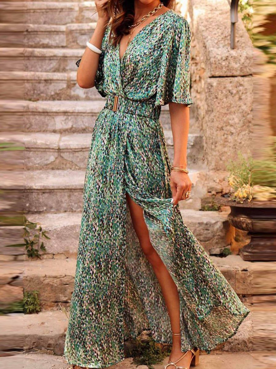Women's Elegant Flowy Dress - Vonnera