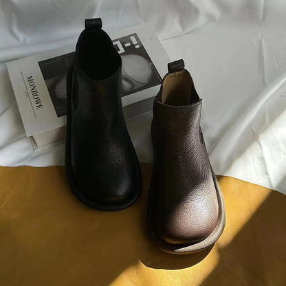 Women's Elastic Ankle Boots Low Style