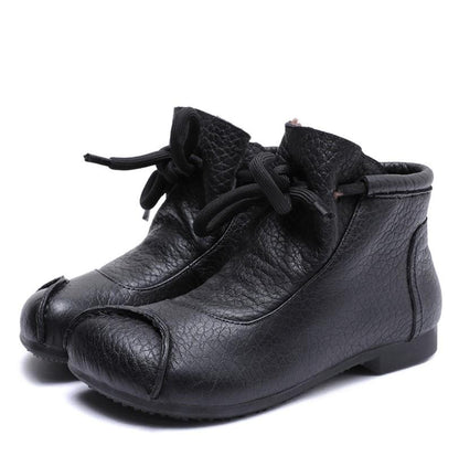 Women's Flat Lace-Up Ankle Boots