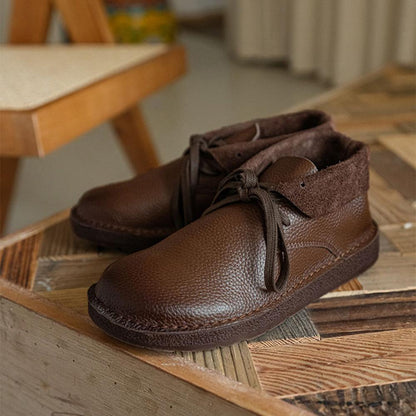 Women's Round Toe Flat Boots - Vonnera