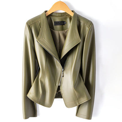 Madona Women's Sheepskin Moto Jacket