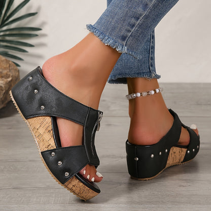 Vera Women's Slip On Wedge Sandals