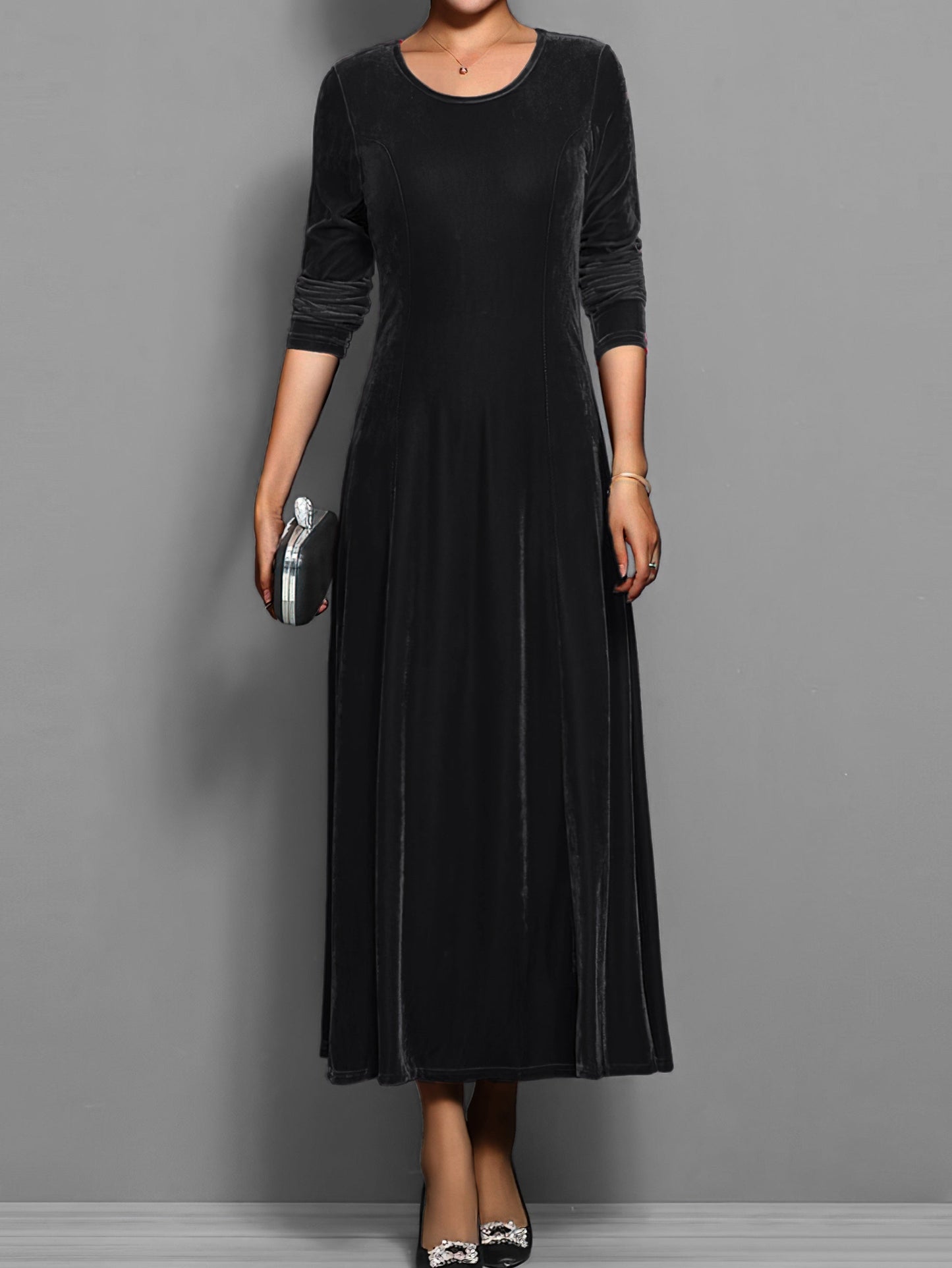 Women's Maxi Dress Flared Skirt