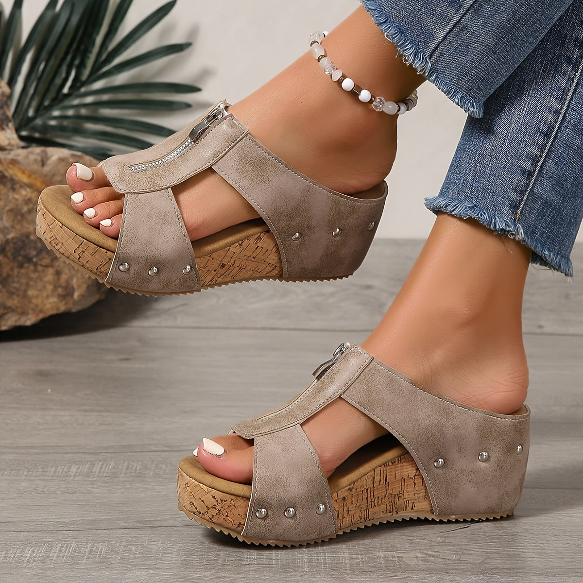 Vera Women's Slip On Wedge Sandals