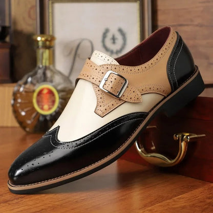 Men's Monk Strap Dress Shoes Buckle