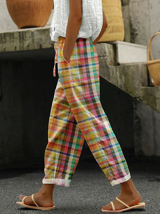 Women's Drawstring Trousers Cropped Fit - Vonnera