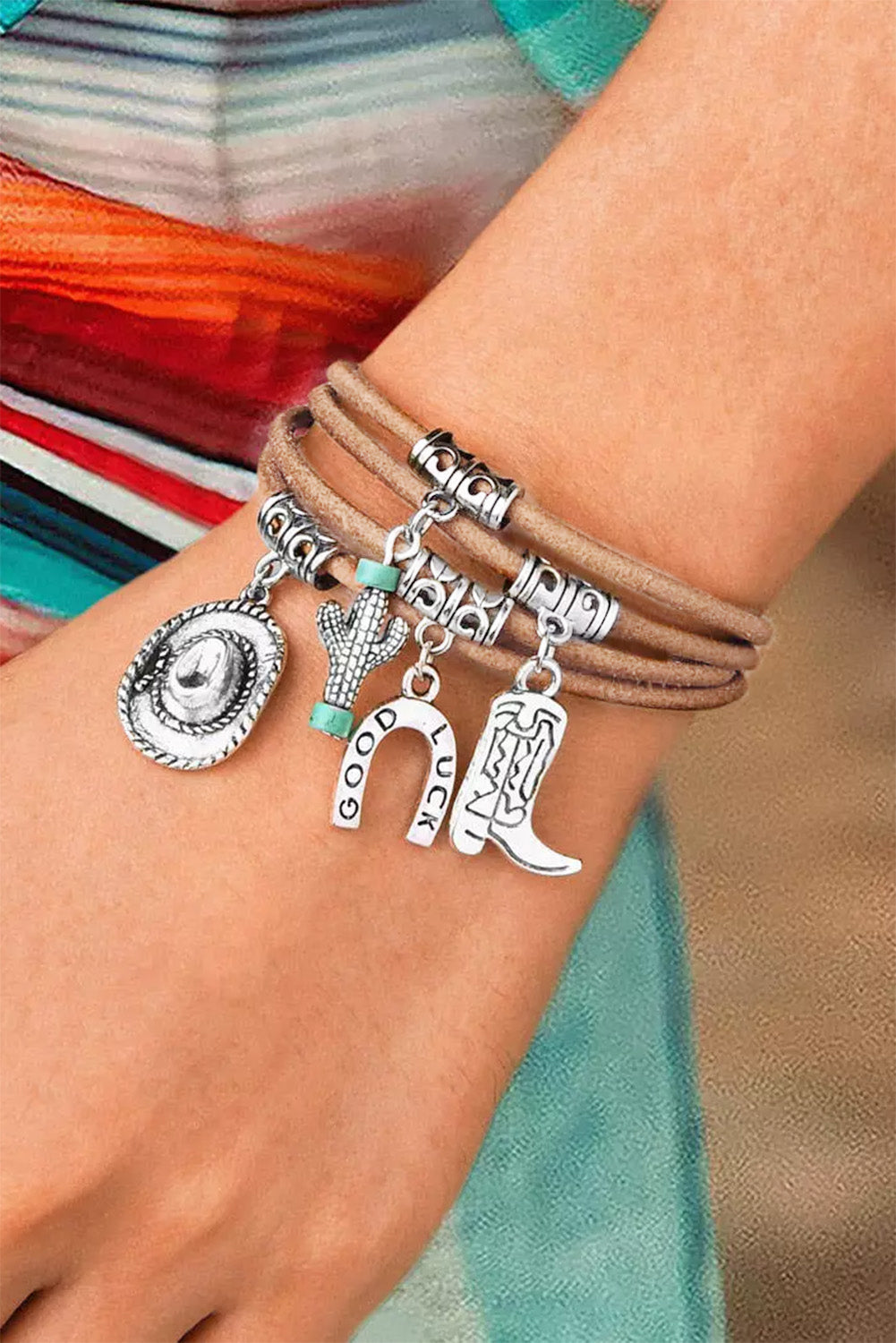 Good Luck Cactus Layered Bracelet - Vonnera
