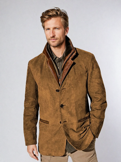 Men's Vintage Jacket Autumn Brown