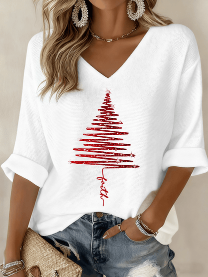 Women's V-Neck Casual Blouse - Vonnera