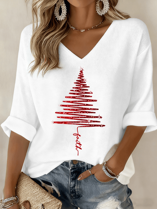 Women's V-Neck Casual Blouse - Vonnera