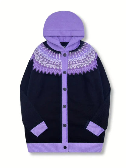 Women's Patterned Cardigan Sweater