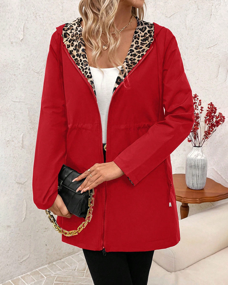 Women's Hooded Zip Up Jacket