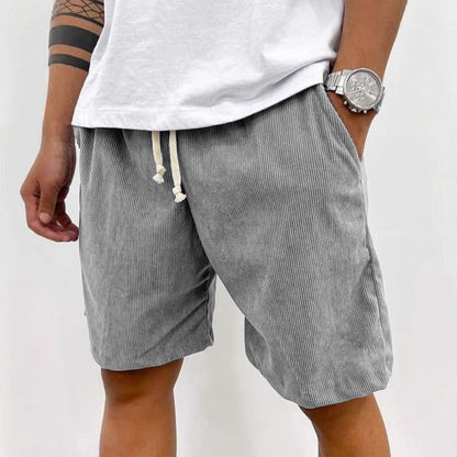 Men's Striped Shorts Drawstring Waist