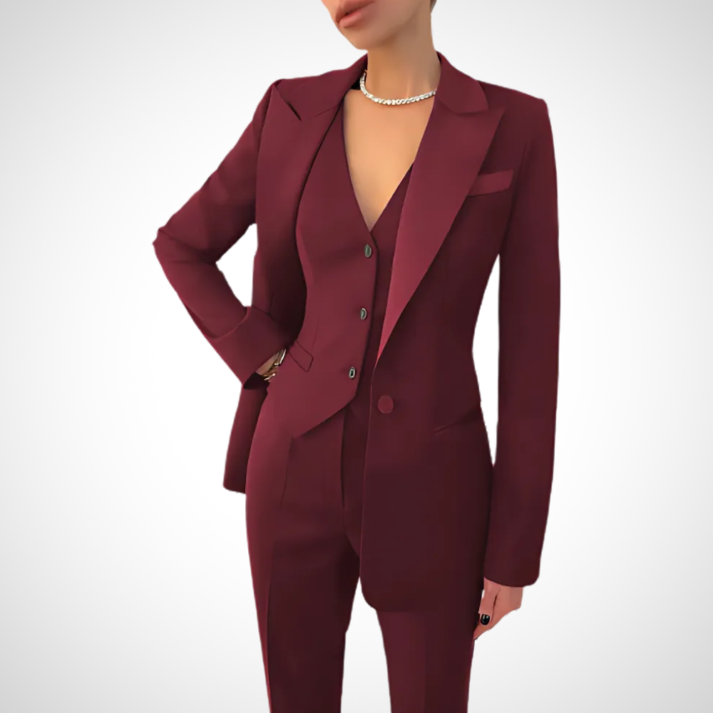 Women's 3-Piece Suit Tailored Fit