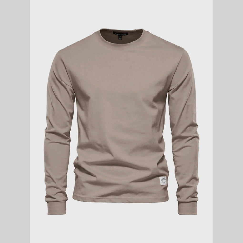 Men's Long Sleeve Round Neck Classic Shirt