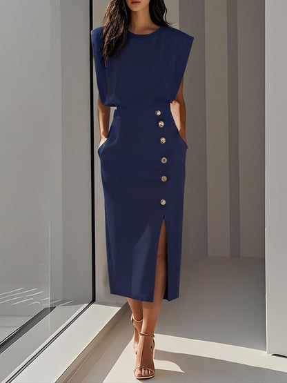 Women's Midi Dress Charm Effortless Aspen