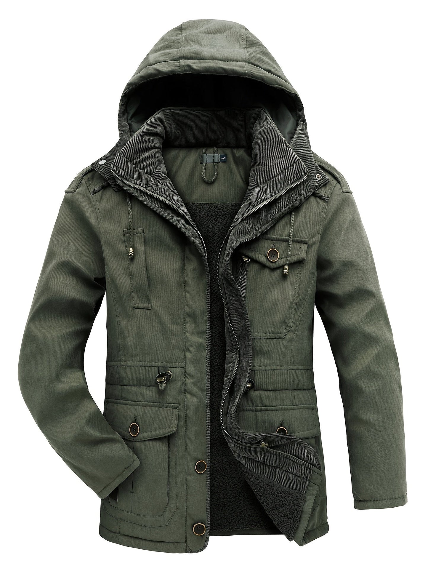Men's Thick Padded Winter Jacket Outdoor Sports