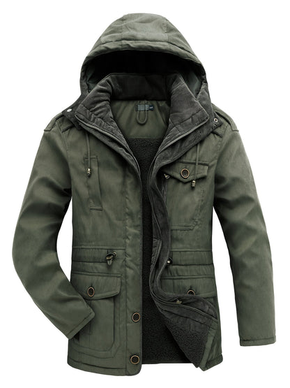 Men's Thick Padded Winter Jacket Outdoor Sports
