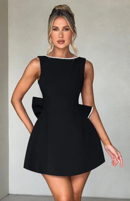 Women's Bow Back Mini Dress - Vonnera