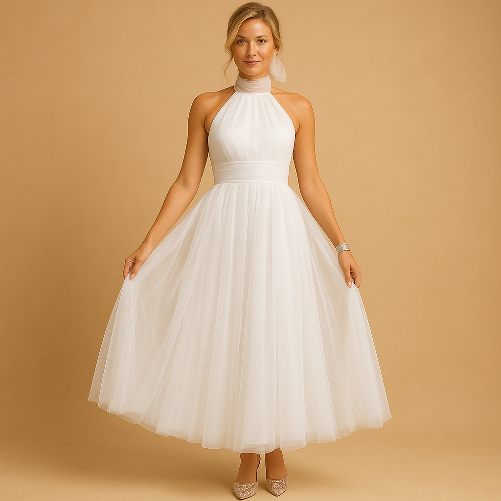 Women’s elegant chic dress with flattering silhouette and feminine design, perfect for brunch, parties, and formal occasions.