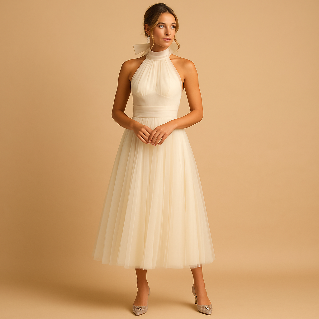 Women's Elegant Chic Dress Flattering Silhouette - Vonnera