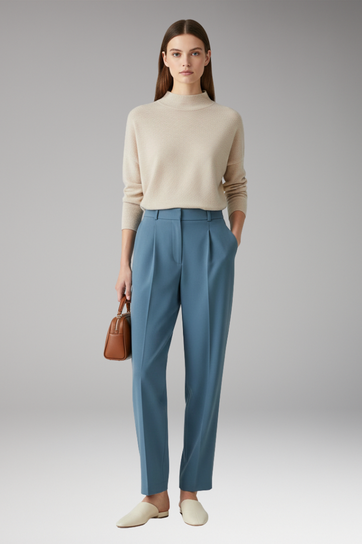 Women's Straight Leg Pants Wrinkle