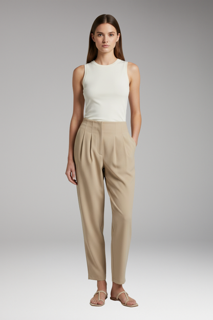 Women's Straight Leg Pants Wrinkle