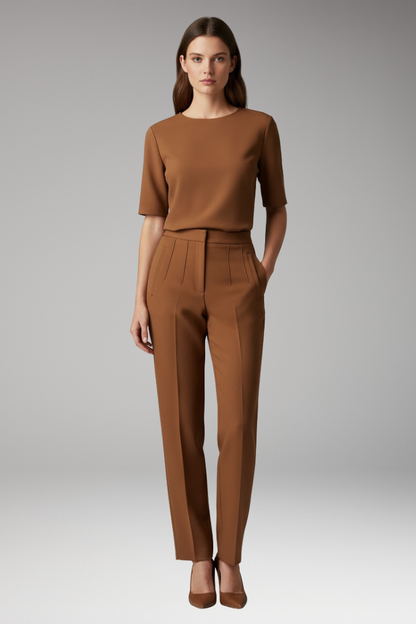 Women's Straight Leg Pants Wrinkle