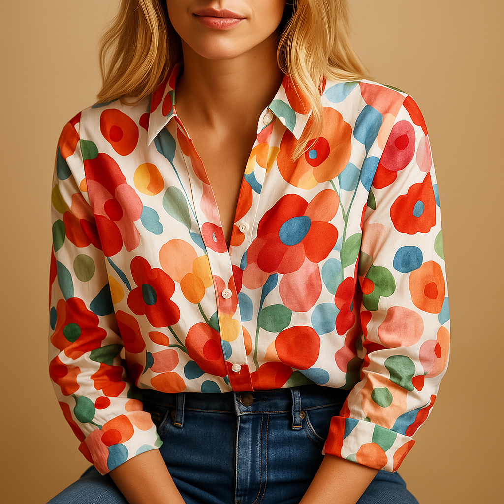 Women's Floral Spring Blouse - Vonnera