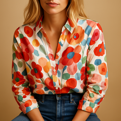 Women's Floral Spring Blouse - Vonnera