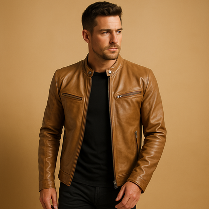 Men’s elegant lightweight jacket with a refined finish, suitable for casual outfits, formal occasions, and mid-season wear.
