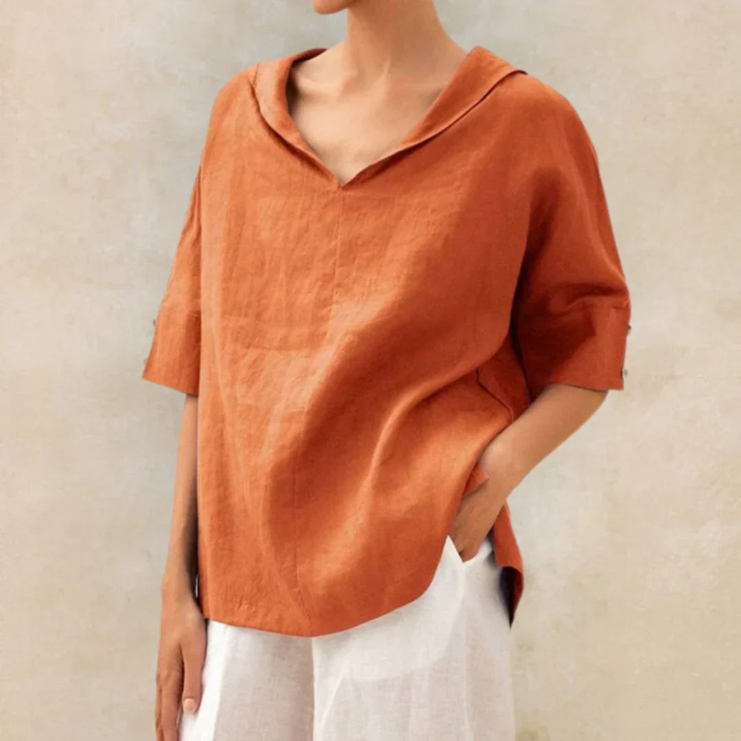 Women's Linen Shirt Natural Breathable