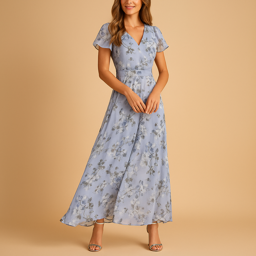 Women's Midi Dress Flattering Fit Aurora - Vonnera