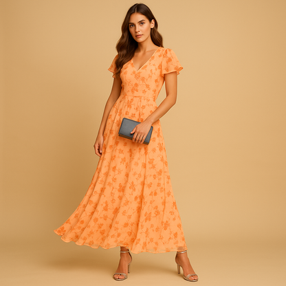 Women’s elegant midi dress with a flattering silhouette, perfect for work, evening outings, and special occasions.