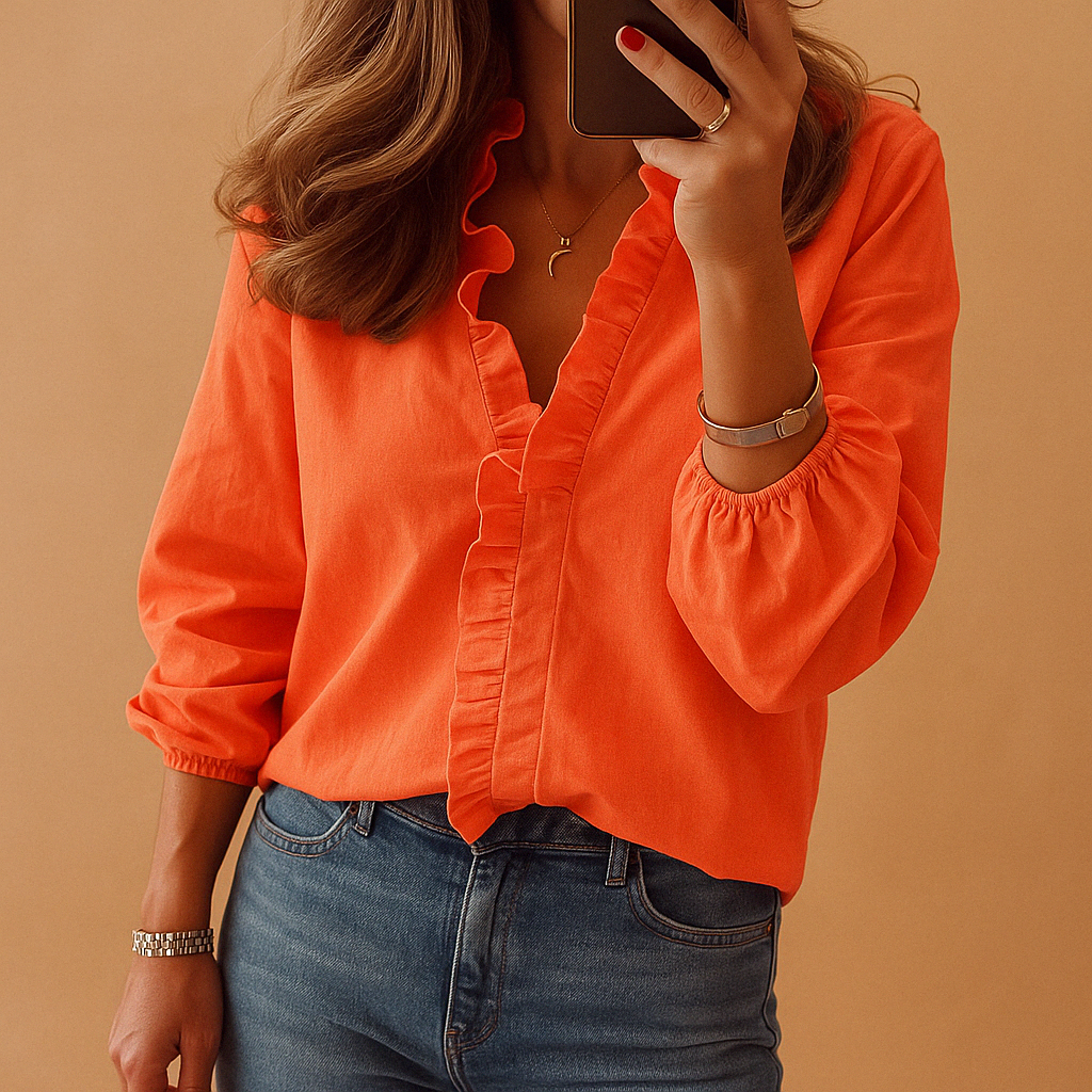 Women's Ruffle Blouse - Vonnera