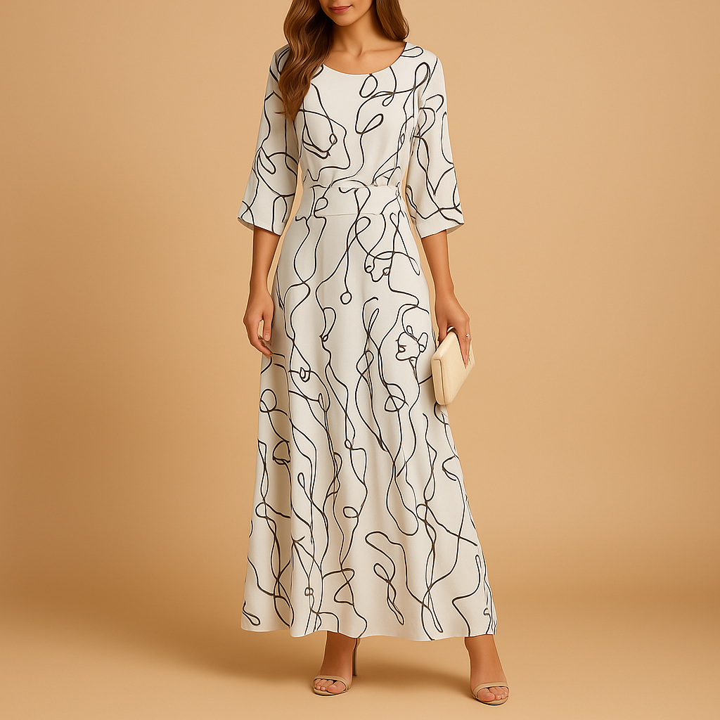 Women’s elegant summer dress with flattering fit and lightweight design, perfect for brunch, garden parties, and warm evening outings.