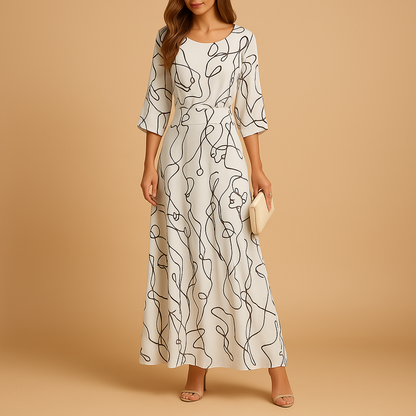 Women’s elegant summer dress with flattering fit and lightweight design, perfect for brunch, garden parties, and warm evening outings.