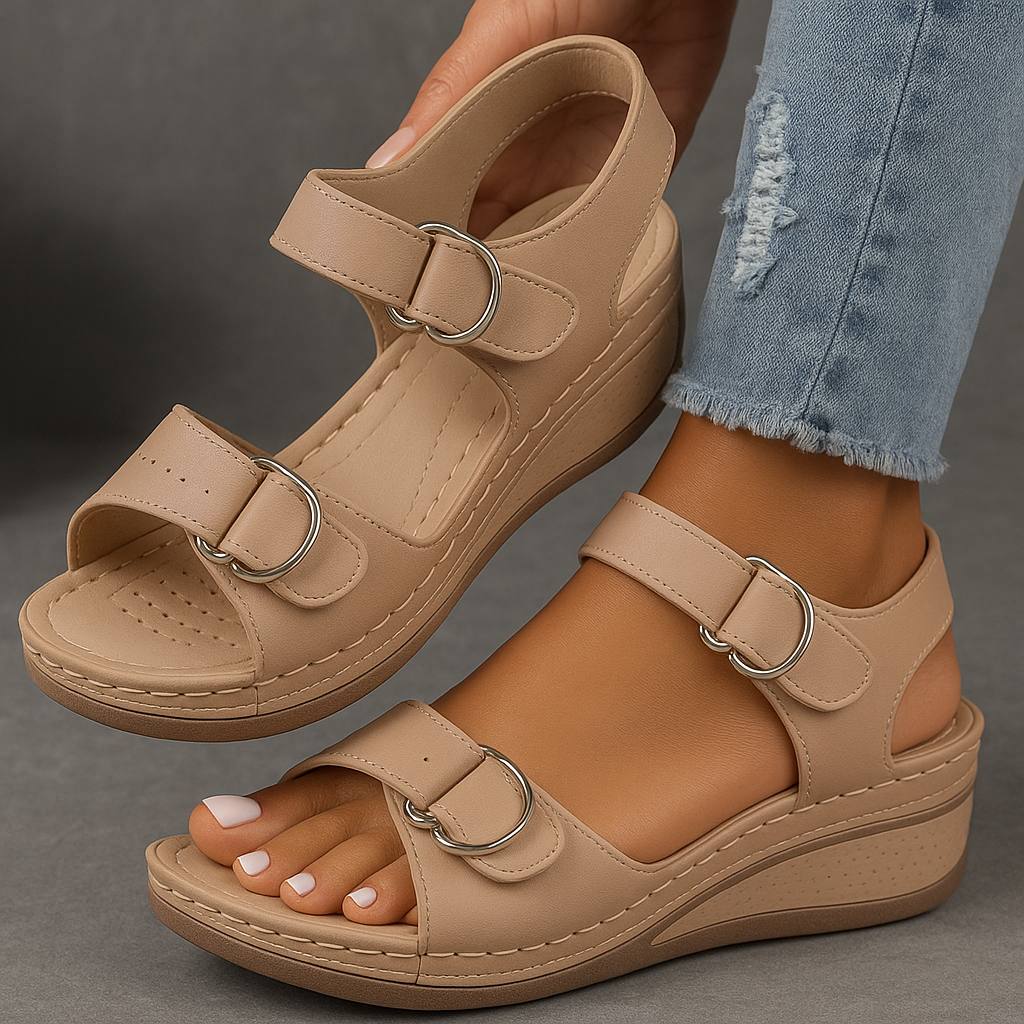 Women's Open-Toe Adjustable Strap Sandals