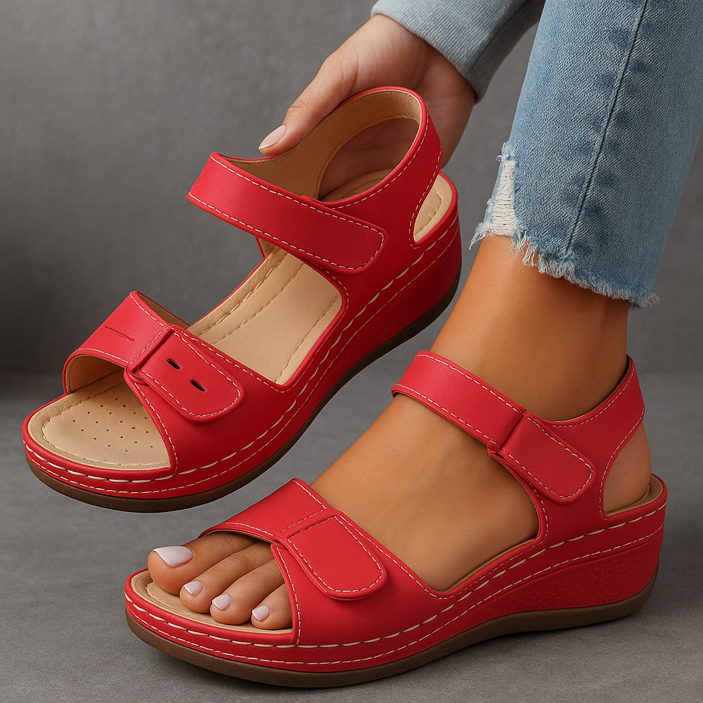Women's Open-Toe Adjustable Strap Sandals