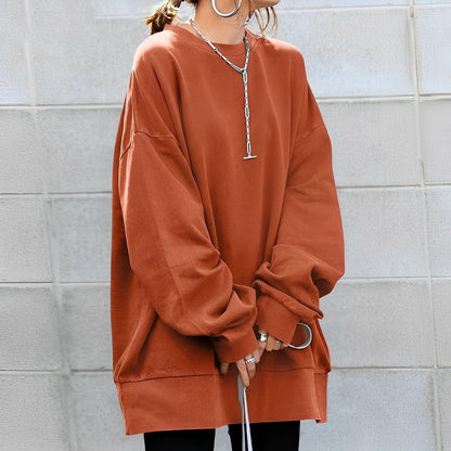Women's Oversized Pullover Sweatshirt Cozy Casual