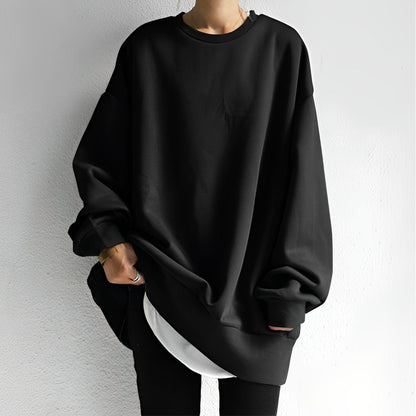 Women's Oversized Pullover Sweatshirt Cozy Casual