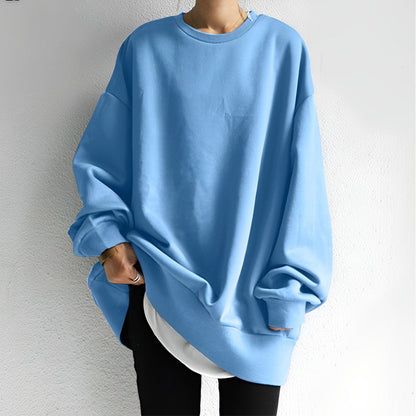 Women's Oversized Pullover Sweatshirt Cozy Casual