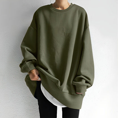 Women's Oversized Pullover Sweatshirt Cozy Casual - Vonnera