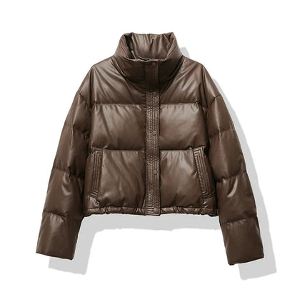 Women's Cropped Puffer Jacket - Vonnera
