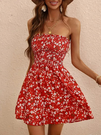 Women's Strapless A-Line Mini Dress - Vonnera