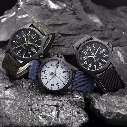 Military Style Watch Illuminated Dial - Vonnera