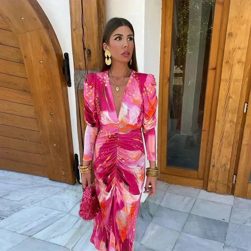 Women's Maxi Wrap Dress Evening Wear - Vonnera