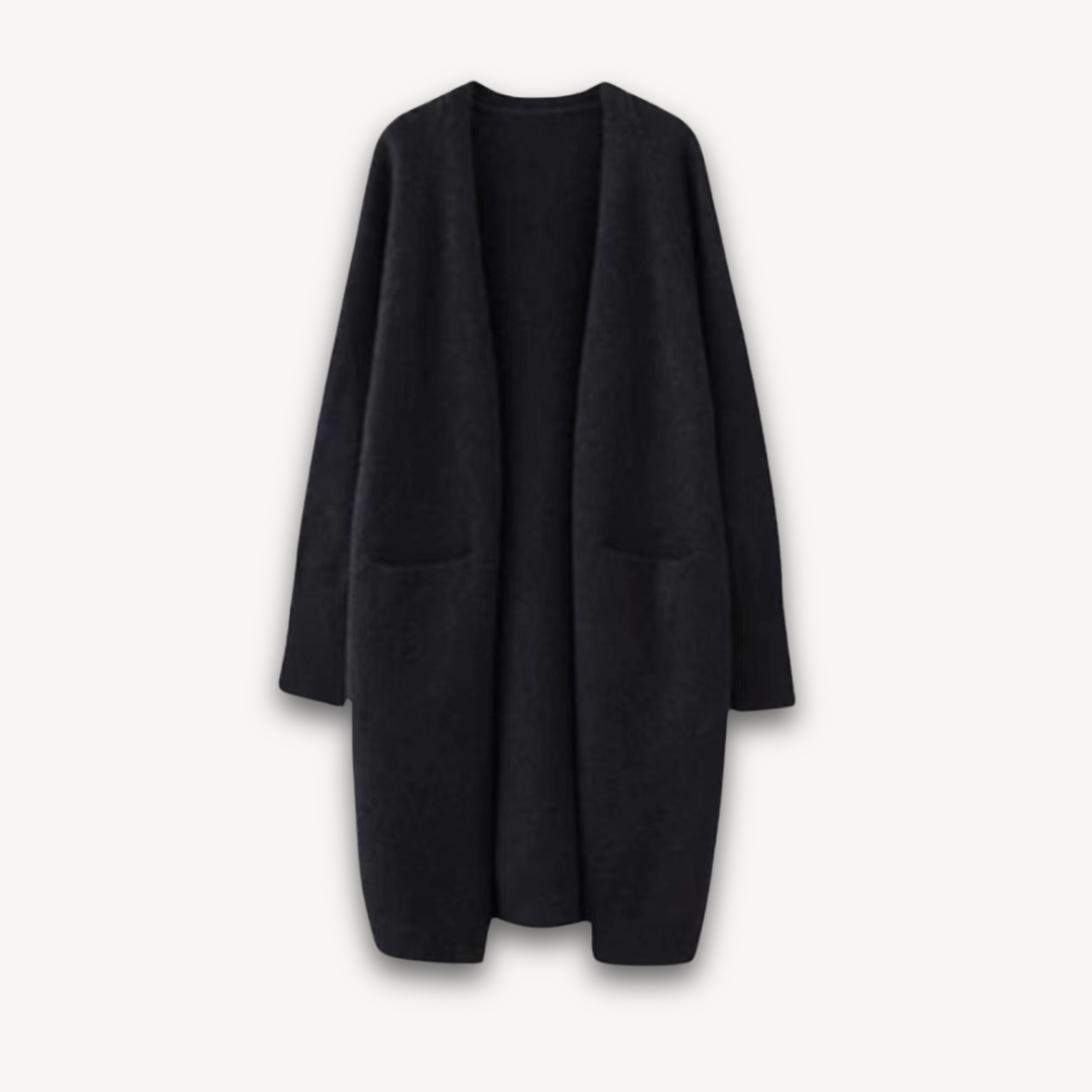 Image of Emily | Women's Long Open Front Cardigan