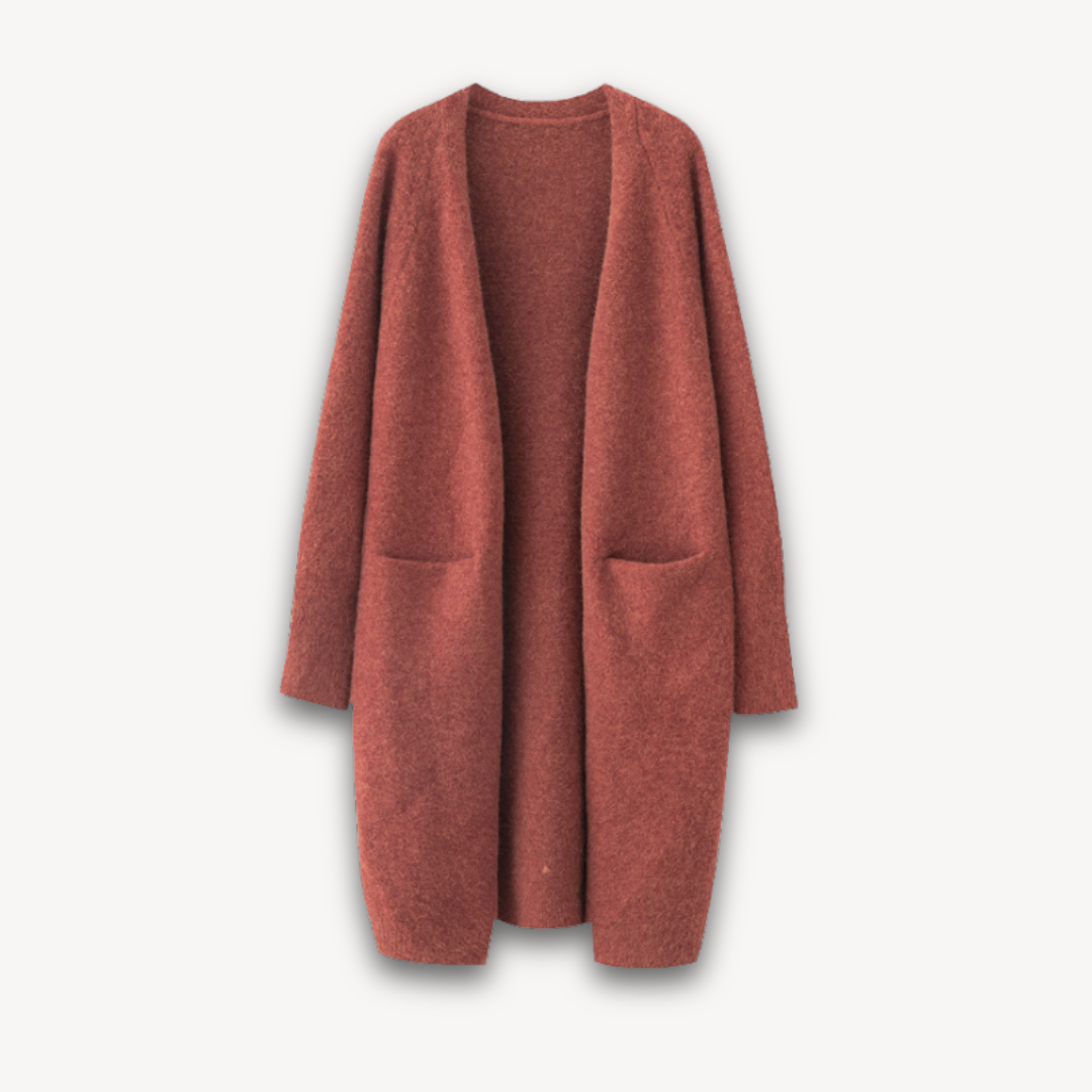 Image of Emily | Women's Long Open Front Cardigan