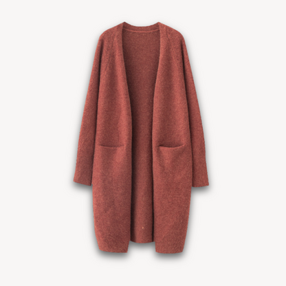 Image of Emily | Women's Long Open Front Cardigan